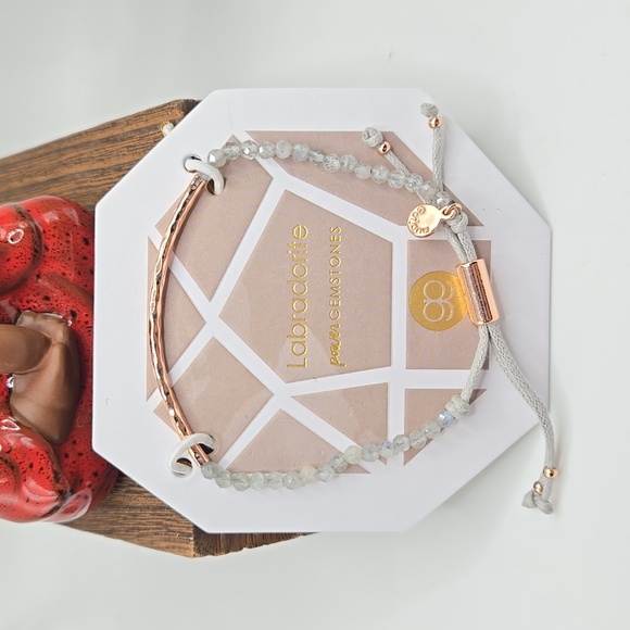 Gorjana Jewelry - Gorjana Labradorite Rose Gold Power Gemstone Bracelet - BALANCE